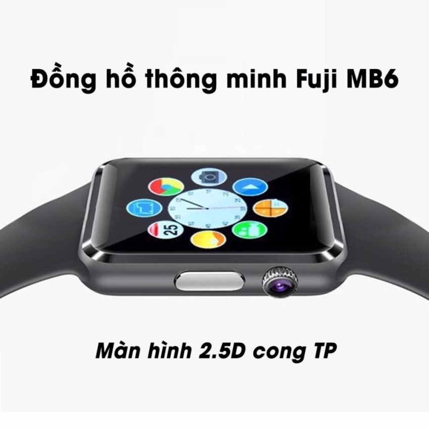 Đồng hồ thông minh Smartwatch X6 màu đen màn hình cong cao cấp + tặng kèm bút cảm ứng