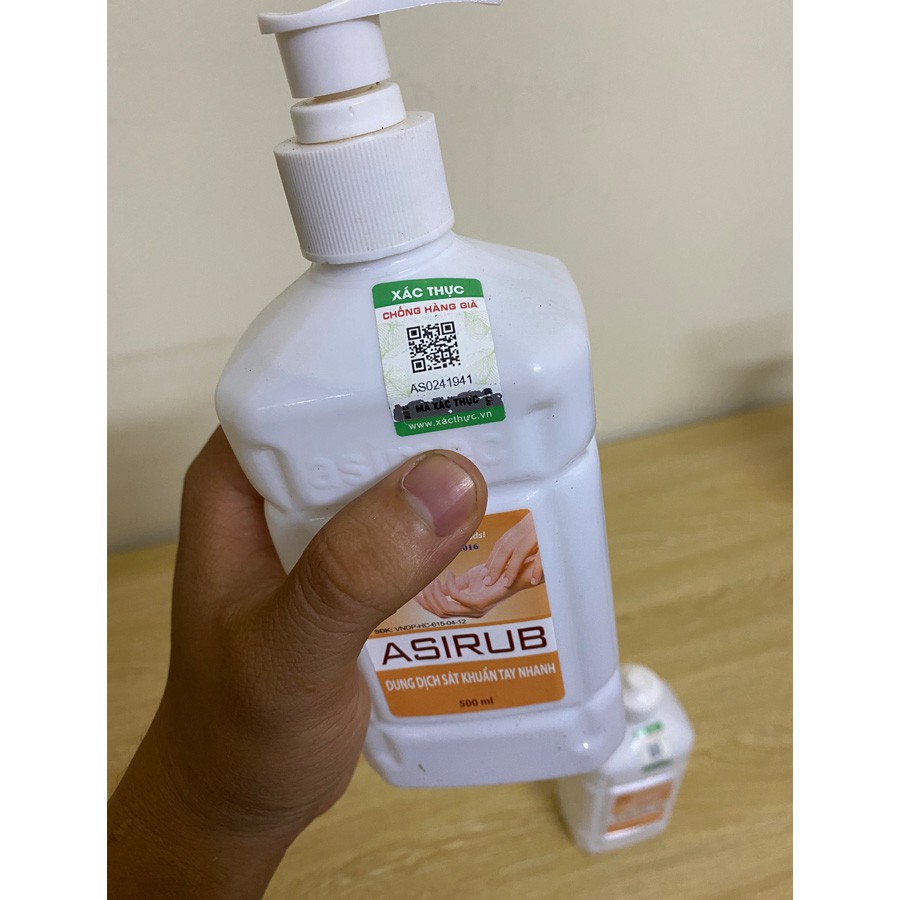 Dung dịch sát khuẩn tay nhanh Asirub - Chai 500ml | BigBuy360 - bigbuy360.vn