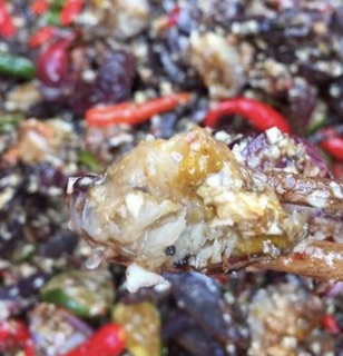 Ba Khía trộn,vừa ăn,tươi thơm.