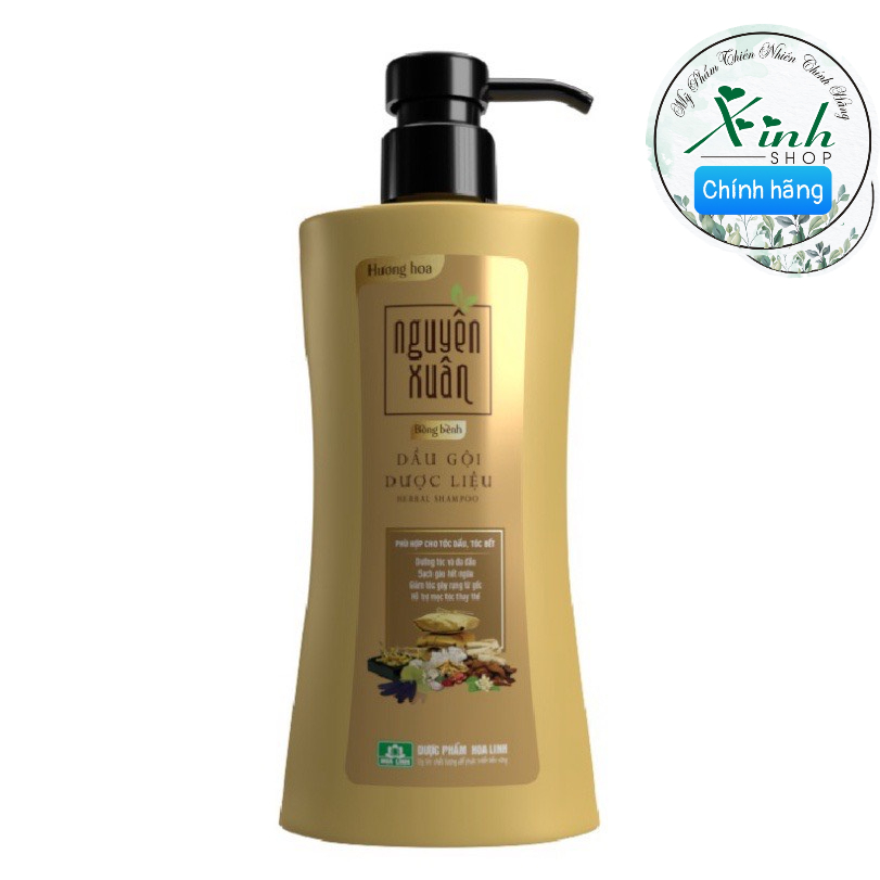 Dầu gội dược liệu Nguyên Xuân Bồng bềnh 350ml - Ngát hương hoa, da đầu dầu