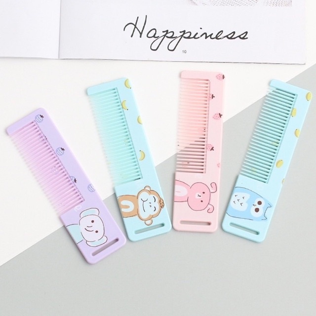 Lược chải tóc - lược mini bỏ túi hình con vật dễ thương
