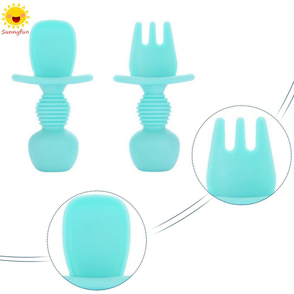 Muỗng Tập Ăn Bằng Silicone An Toàn Cho Bé