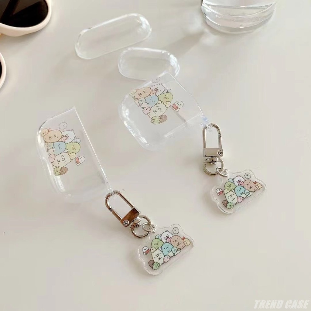 Vỏ Đựng Bảo Vệ Hộp Sạc Tai Nghe Airpods 1 / 2 / 3 Hình Sumikko Gurashi