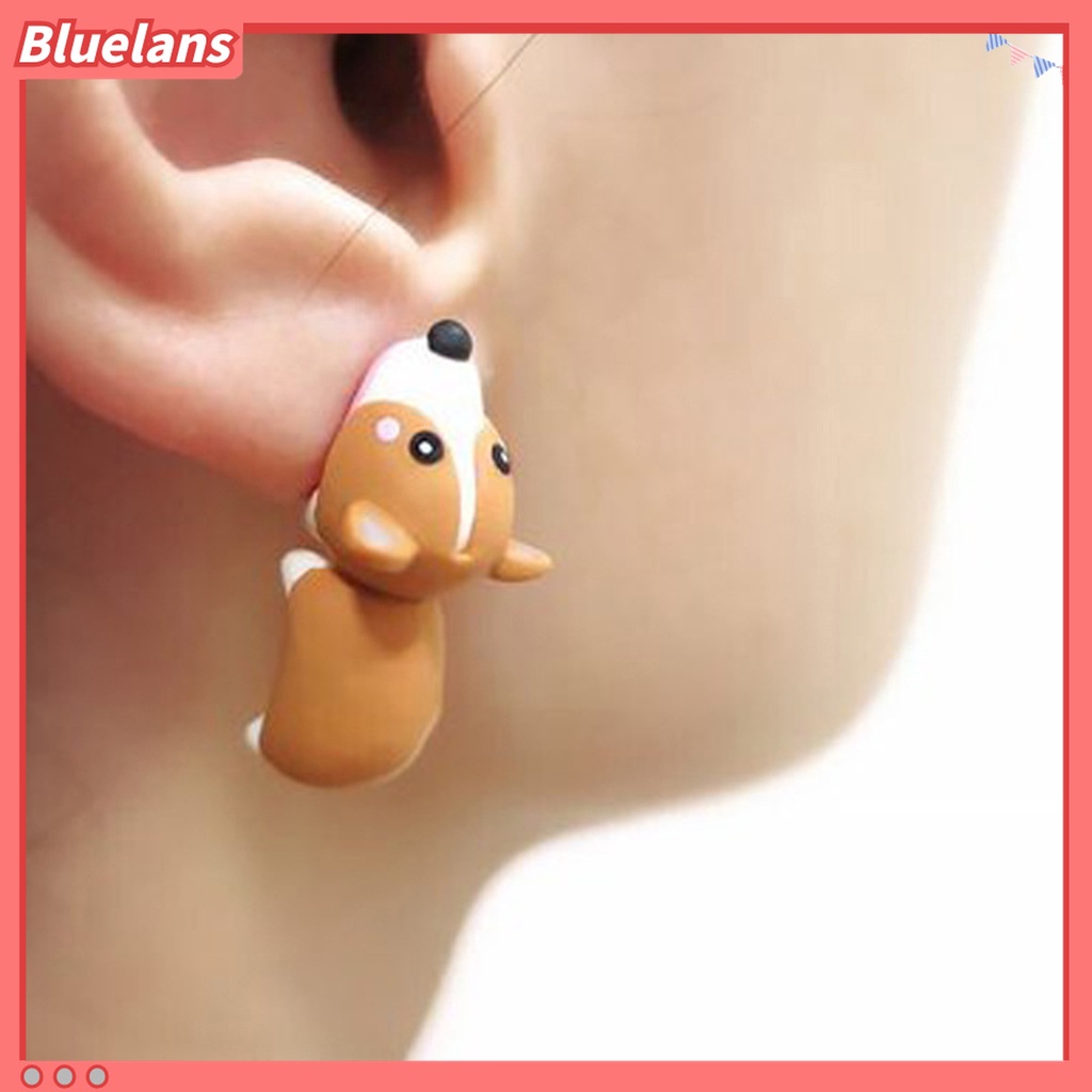 Bông Tai Hợp Kim Hình Động Vật Hoạt Hình 3D Đáng Yêu Dành Cho Nữ 48h