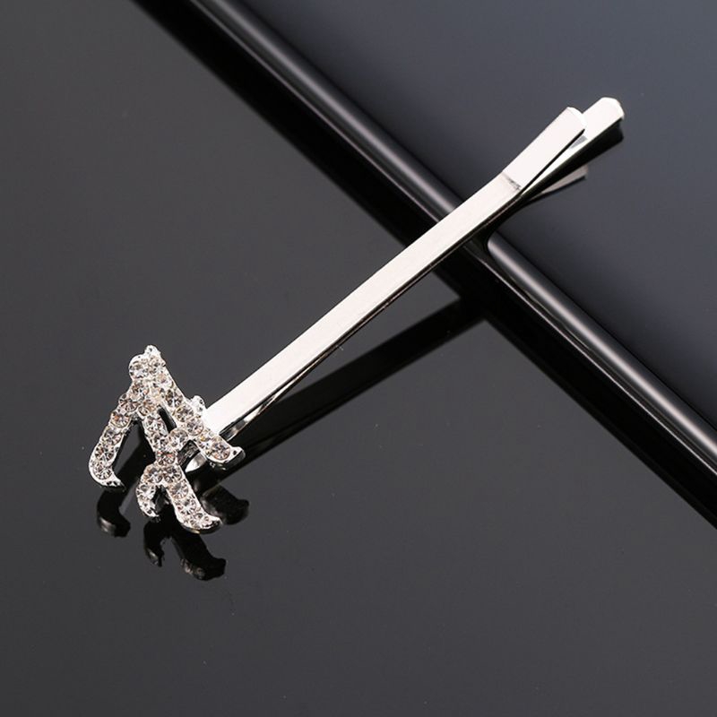 Kẹp Tóc Hình Chữ Đính Đá Lấp Lánh Thời Trang Dành Cho Nữ
