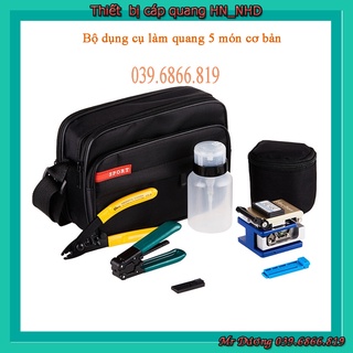 Combo 4 bộ dụng cụ: dao cắt fc-6s + kìm tuốt gia cường + kìm tuốt sợi quang cfs-3+ túi đựng đồ làm quang