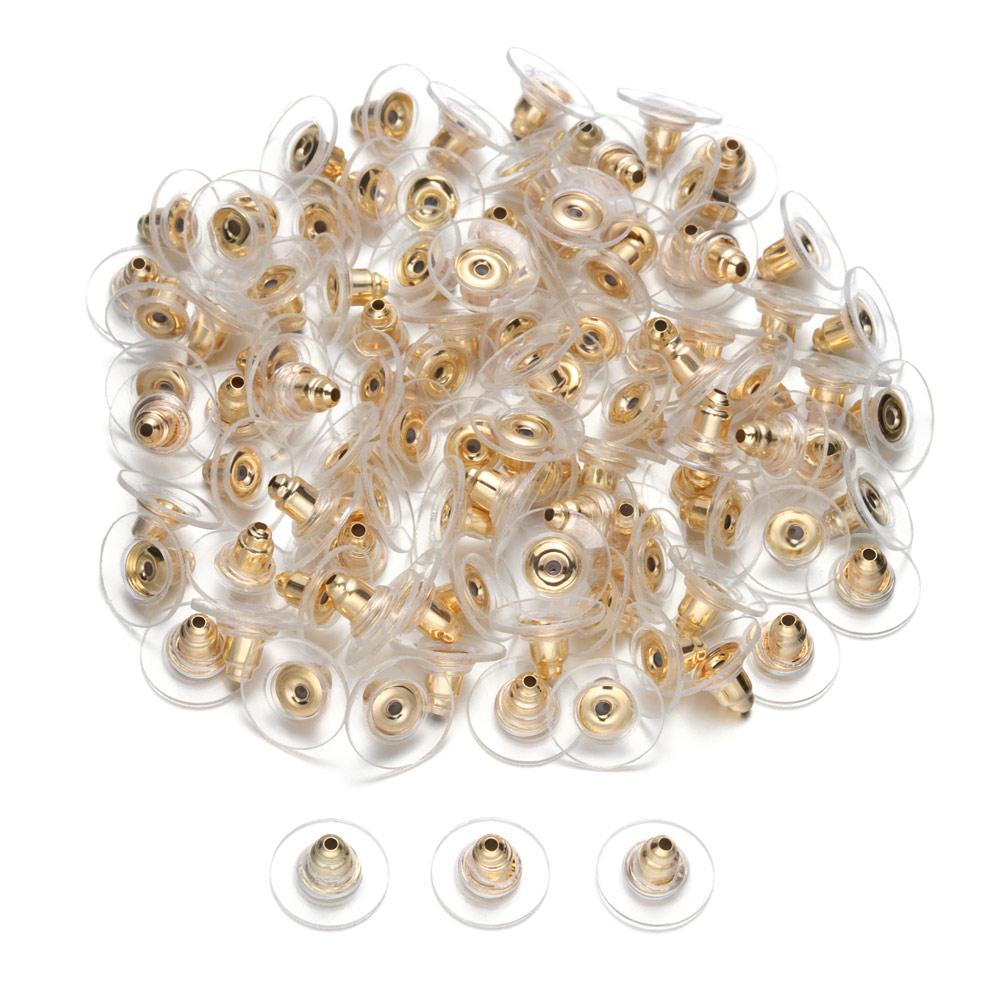 (Hàng Mới Về) Bộ 100 / 100 Móc Khuyên Tai Chất Lượng Cao Nhiều Màu Sắc