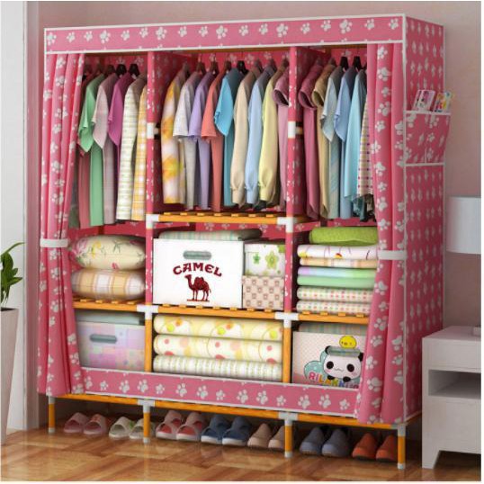 Tủ vải khung gỗ 1m3 khung gỗ cỡ lớn ( không chọn mầu)