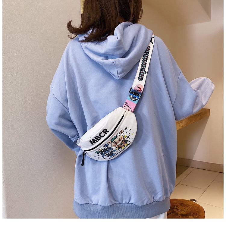 Túi Bao Tử Đeo Chéo Ngực Bụng Thời Trang Cute Nhân Vật Hoạt Hình Dễ Thương Vải Canvas MD9002