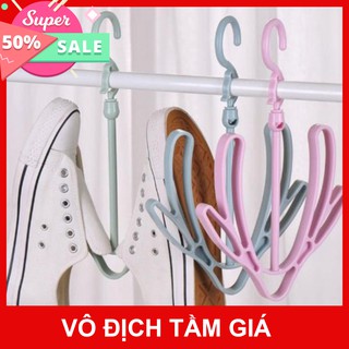 🌸𝐊𝐄̀𝐌 𝐐𝐔𝐀̀🌸 Móc Treo, Phơi Giày/Dép Xoay 360 Độ Tiện Dụng MS01