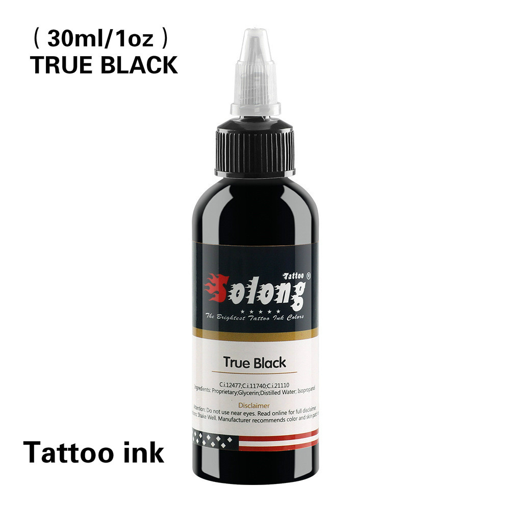 30ml/1oz TRUE BLACK  professional tattoo ink makeup pigment for body painting