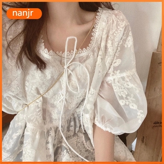Women's Short Sleeve Lace Dress Elegant Fashion