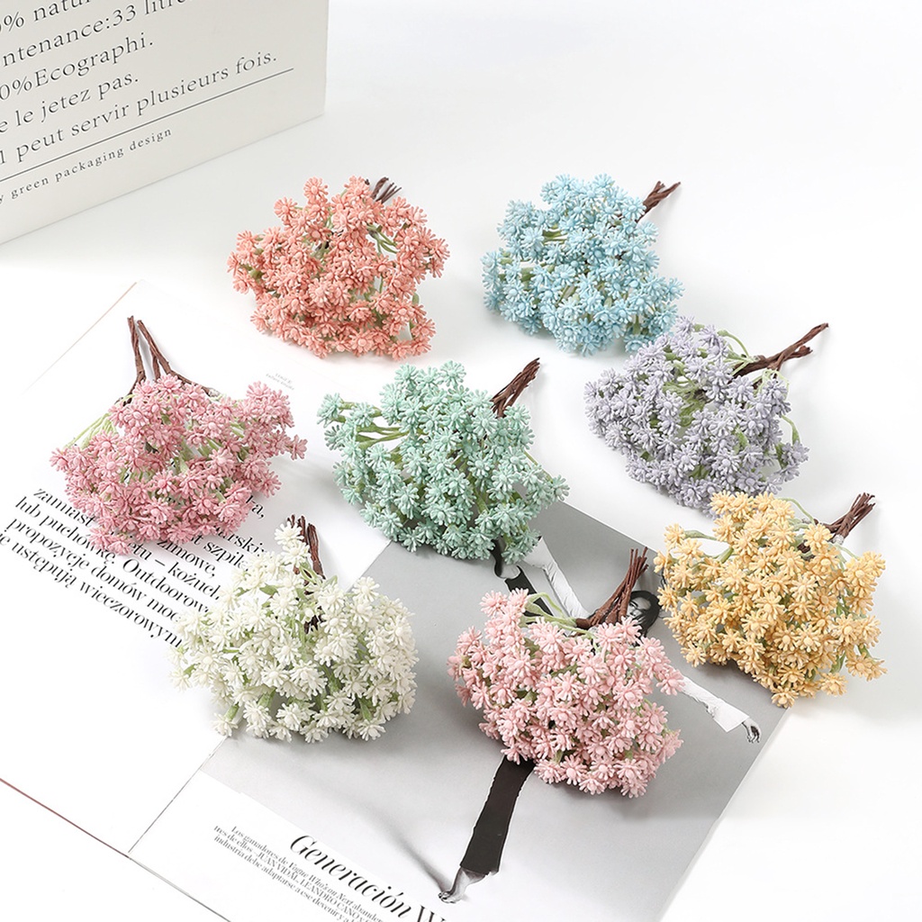 1 Bó Hoa Nhân Tạo Bằng Nhựa Thân Dài Dùng Làm Đạo Cụ Chụp Ảnh Cho Bé