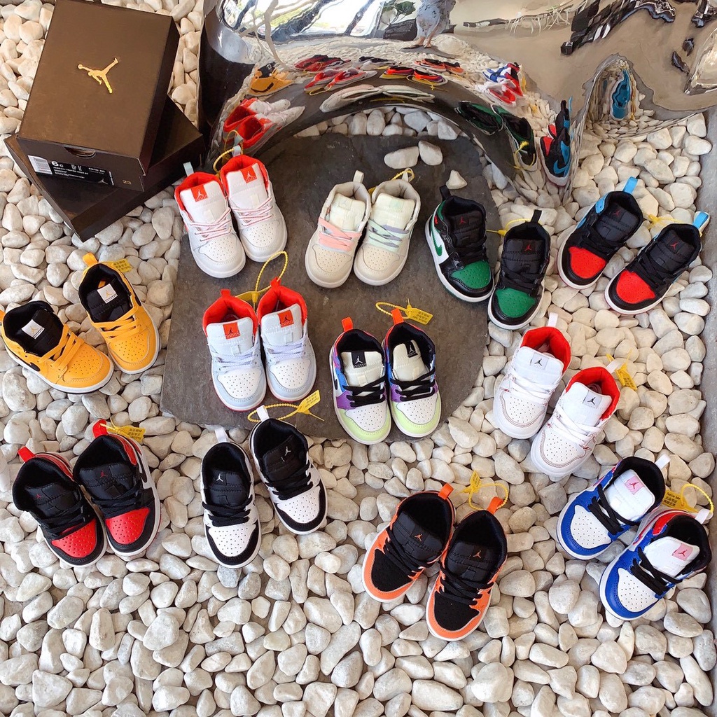 Giày Thể Thao Air Jordan1 AJ1 Thế Hệ 1 1-254* Có Sẵn Cho Bé