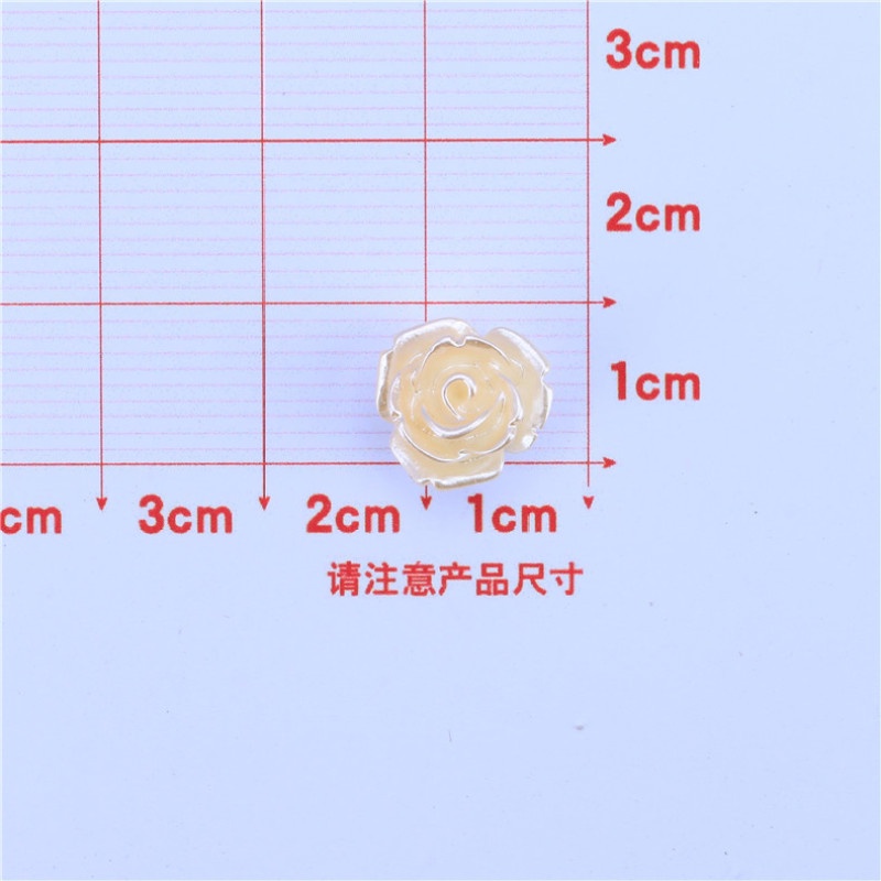 Bộ 10 phụ kiện trang trí điện thoại hình hoa đính ngọc trai nhân tạo xinh xắn