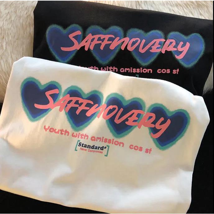 NRVP Áo Thun 100% Cotton Dáng Rộng Thời Trang Hàn Quốc Cho Nữ