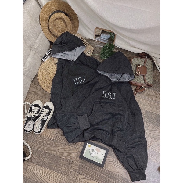 Áo nỉ hoddie tay bồng form rộng siêu xinh | BigBuy360 - bigbuy360.vn