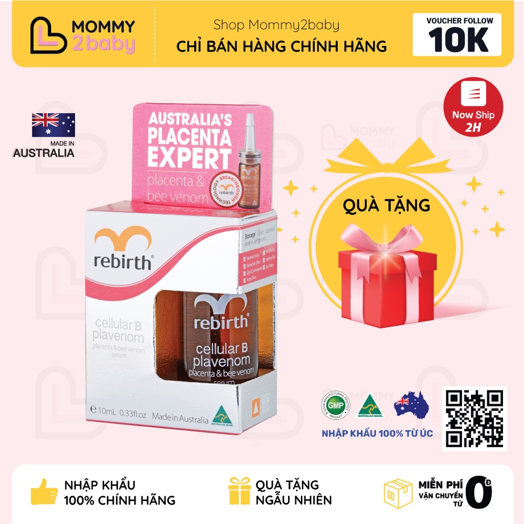 Serum Tế bào gốc Rebirth Nhau thai cừu & Nọc ong [Nhập Khẩu Chính Hãng]