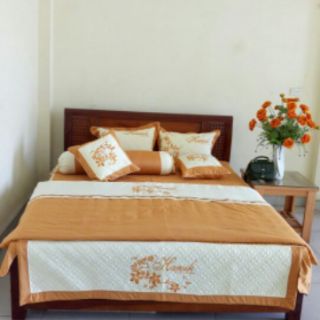 Bộ ga gối cưới satin