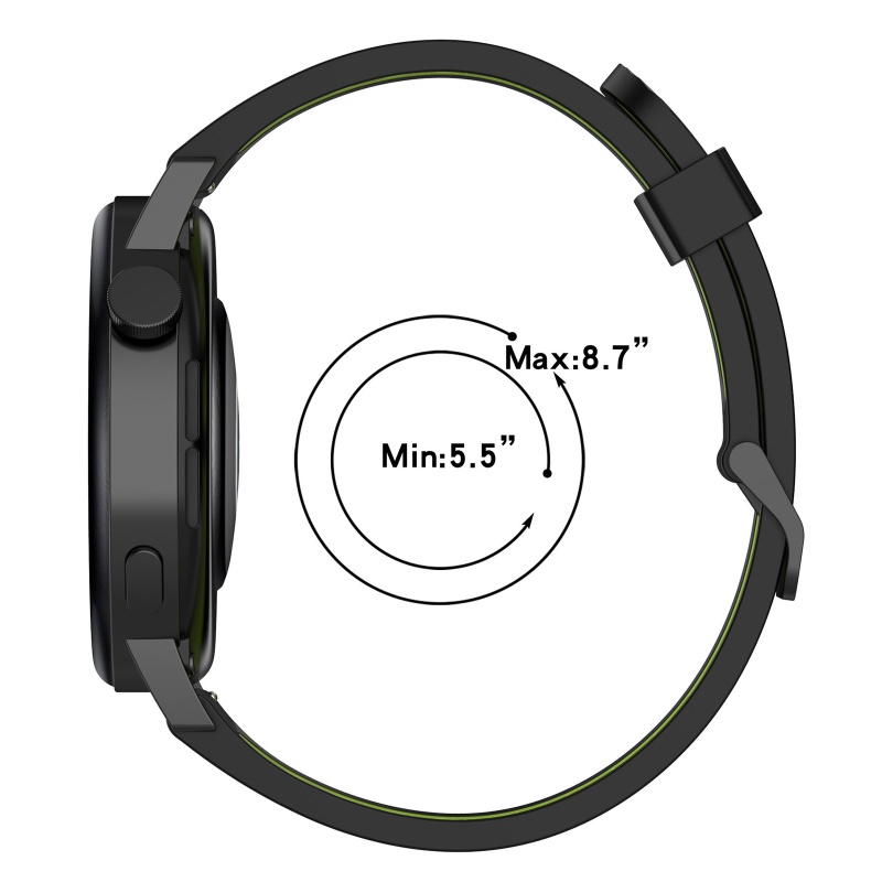 Dây Đeo Silicone Mềm 22mm Cho Đồng Hồ Thông Minh GT Runner