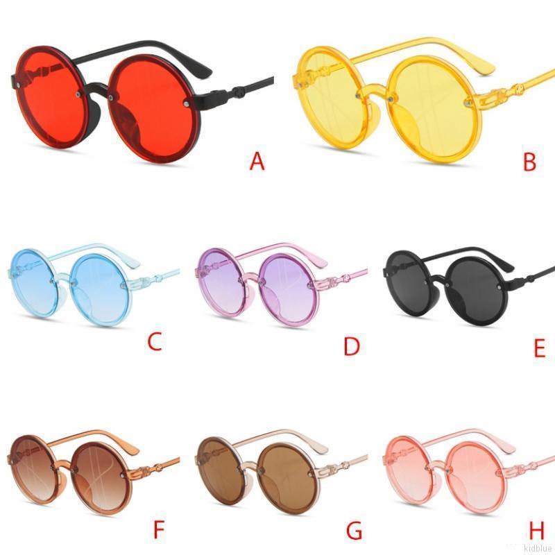 Kính mát gọng tròn phong cách cổ điển dễ thương cho bé