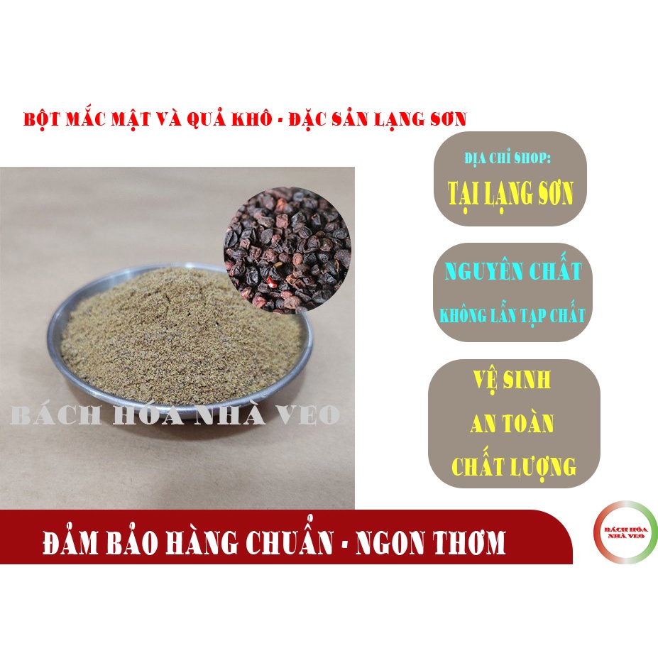 Bột quả mắc mật (móc mật), và quả mắc mật khô, Hàng Chuẩn Lạng Sơn KHÔNG PHA TẠP CHẤT, Hàng Vụ Mới