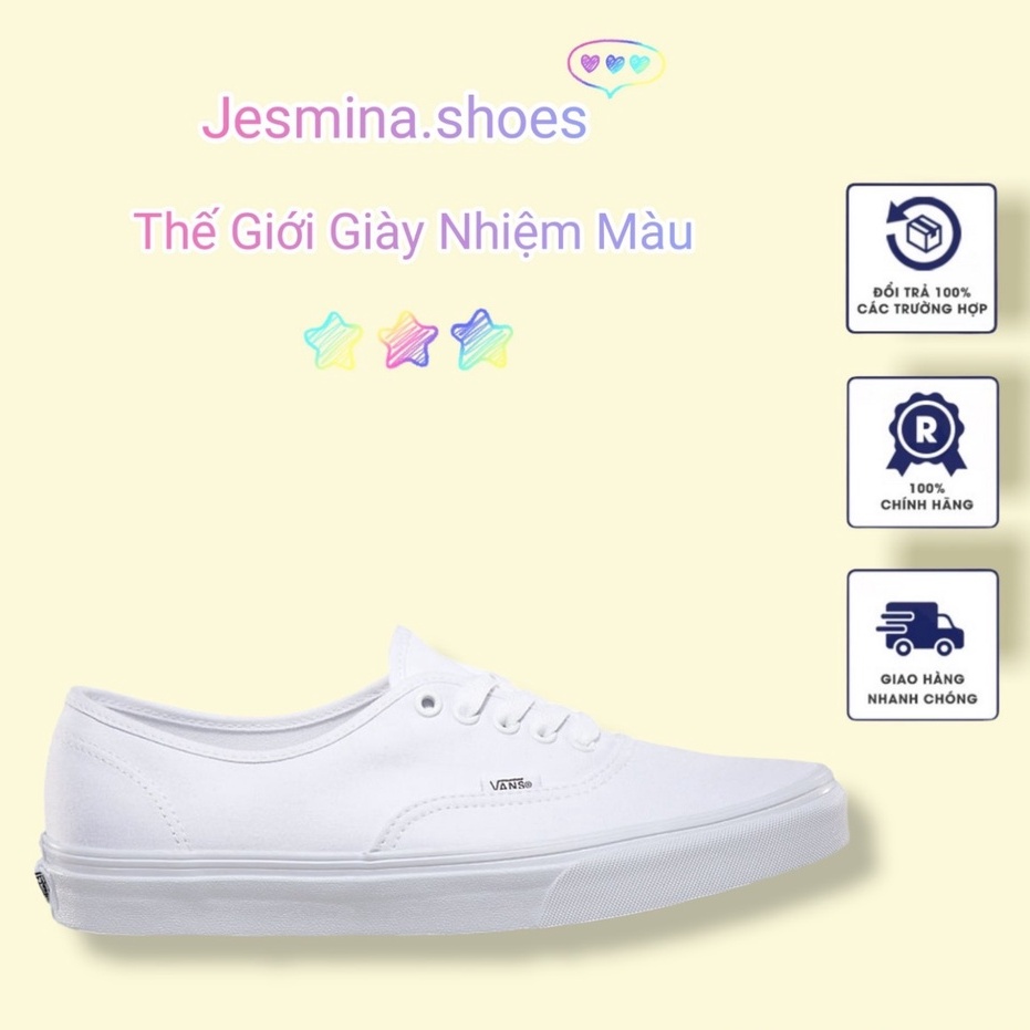 Giày Thể Thao Sneaker Nam Nữ VanS_ Full Trắng Basic, Thời Trang GenZ 2022