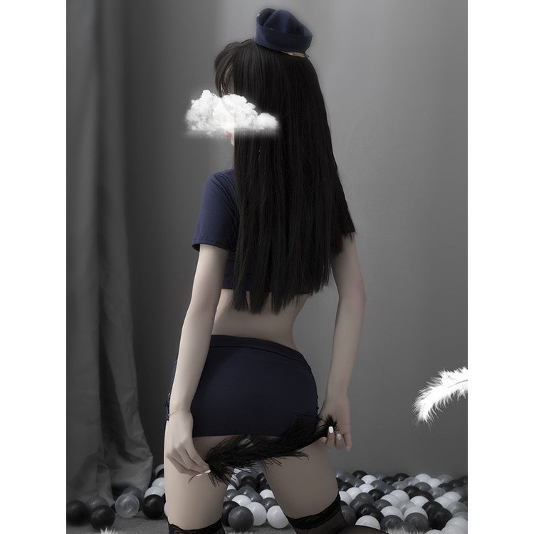 Bộ Đồ Ngủ Hóa Trang Tiếp Viên Hàng Không Quyến Rũ Cho Nữ | BigBuy360 - bigbuy360.vn