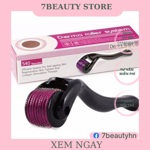 Kim tay tím 540 đầu Derma roller system dùng spa thẫm mỹ viện