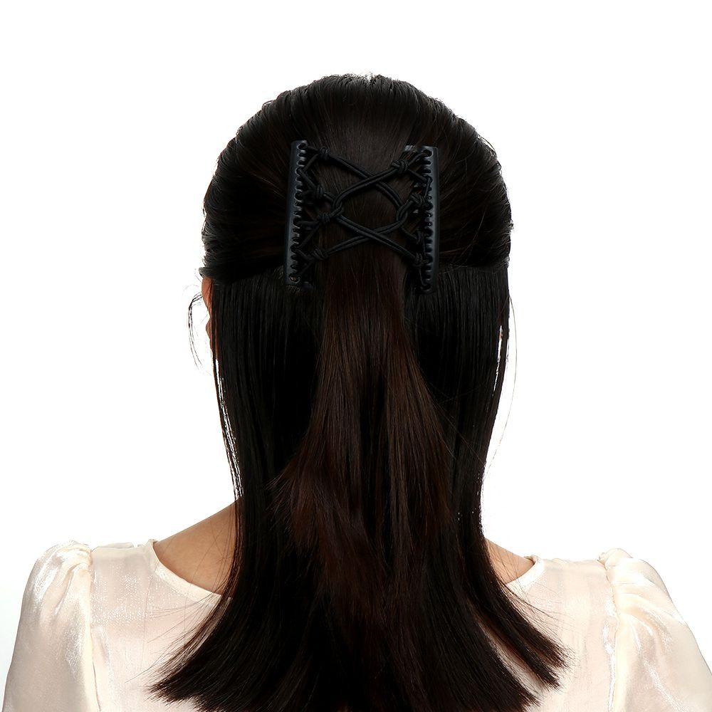 PISTA Lược Cài Tóc Màu Đen / Cà Phê Ma Thuật Cho Nữ
