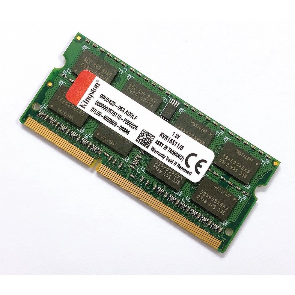 Ram Kingston 8GB DDR3 1600MHz 1.5V PC3-12800 Laptop Macbook