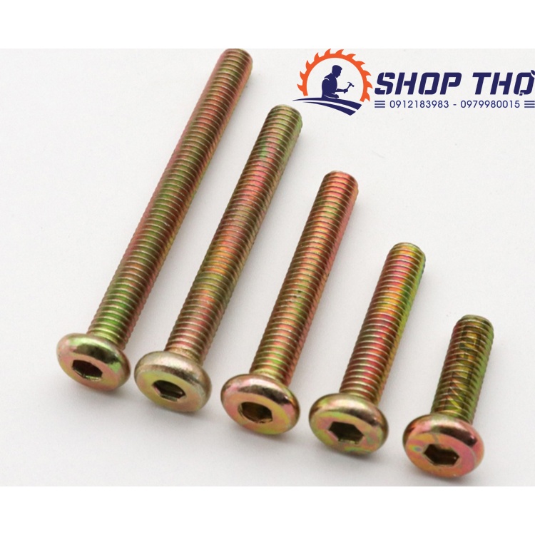Bulong lục giác chìm mũ dẹt M6, M8