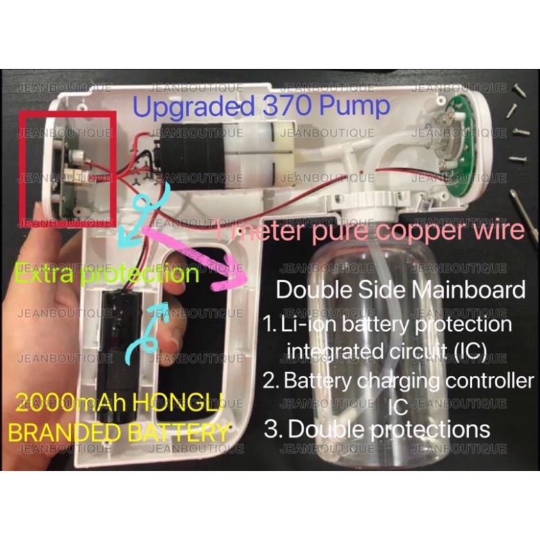 Bình phun khử khuẩn K5 pro  Tặng bột cloramin b khử khuẩn  bình xịt khử trùng không dây cầm tay, dùng pin sạc