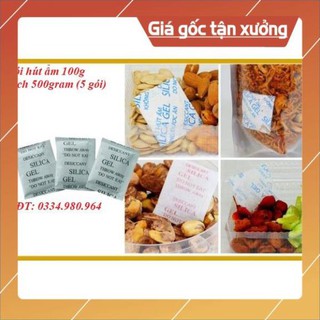 [NEW] Hạt Hút Ẩm Silicagel 100g Bịch 500gram (5 Gói)
