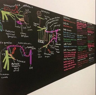 Decal bảng phấn dán tường đen size lớn
