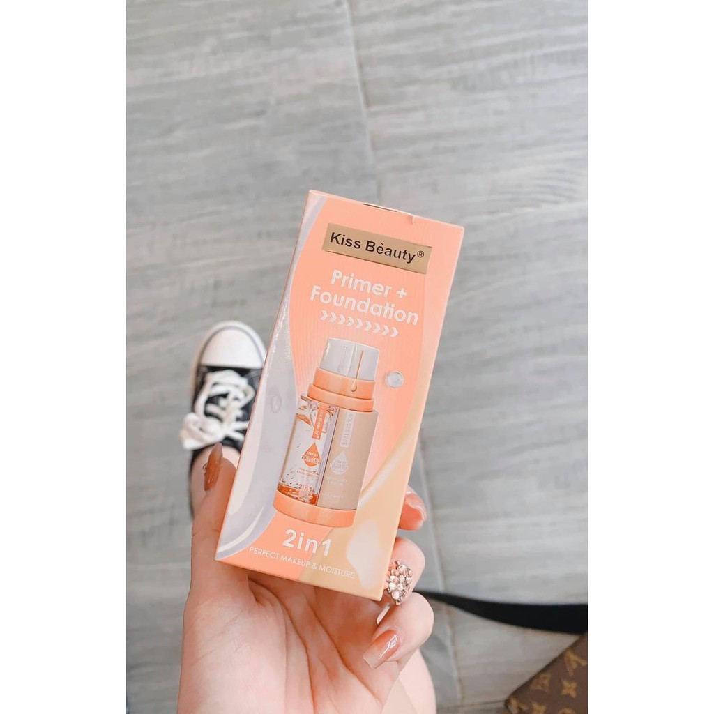 Kem lót + kem nền 2 trong 1 của kissbeauty dưỡng ẩm căng bóng | BigBuy360 - bigbuy360.vn