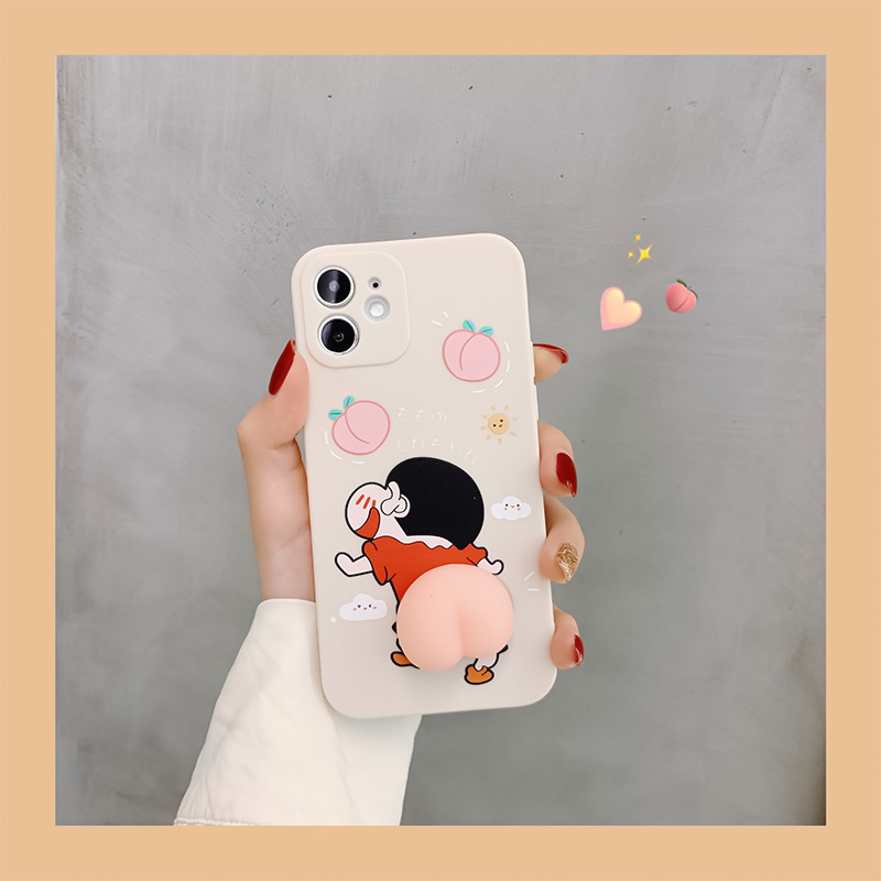 Ốp Điện Thoại In Hình Shin Chan 3D Cho iphone 12 11 pro MAX 6 6s 7 8 plus X XR XS MAX