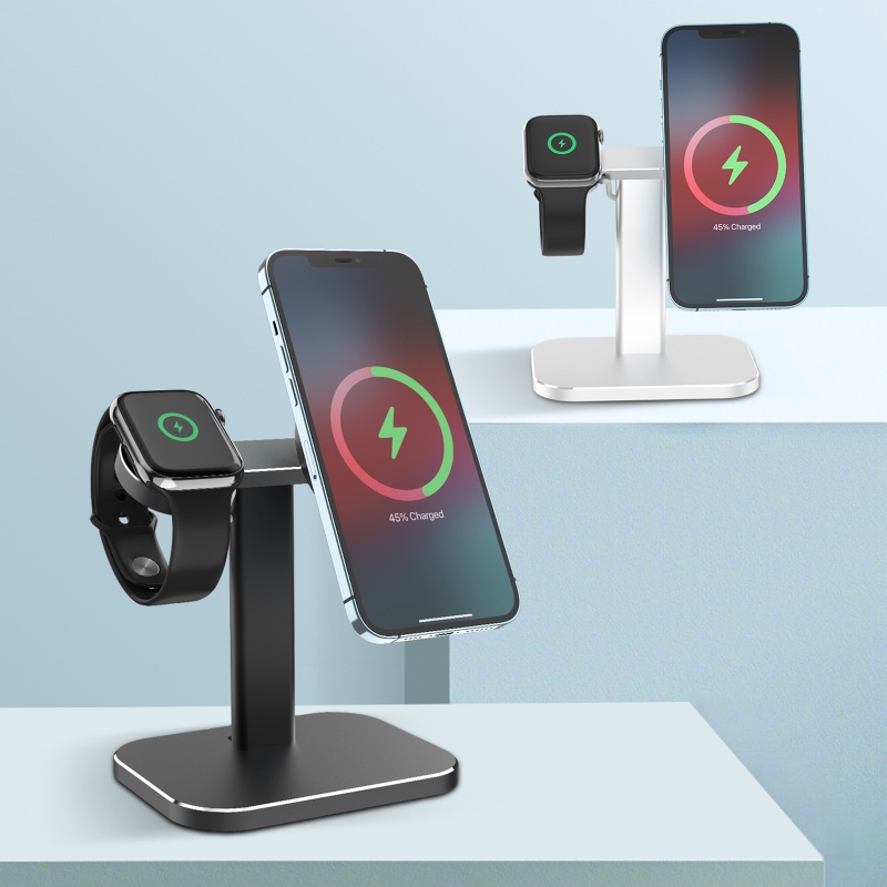 Đế Sạc Điện Thoại Không Dây 2 Trong 1 Cho iWatch 12
