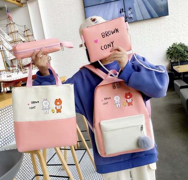 SET BALO 4 món - BROWN CONY SIZE LỚN