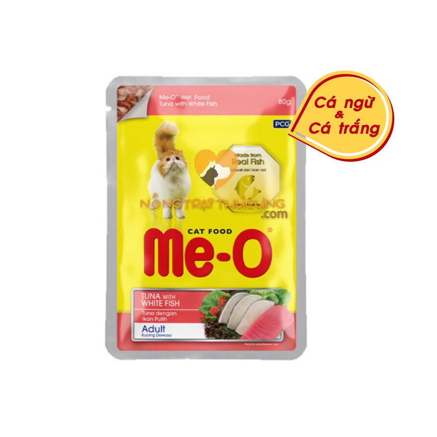 Pate Cho Mèo Me-O Gói 80Gr - Đủ 5 vị