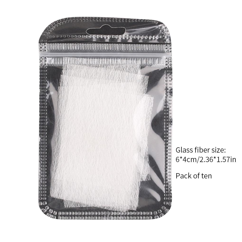 Set 20 Sợi Thủy Tinh Nối Dài Móng Tay DIY Không Dệt