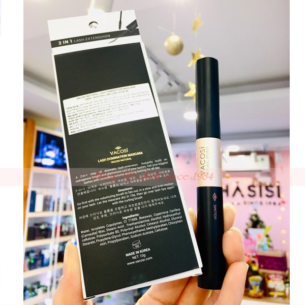 Mascara Dài Và Cong Mi VACOSI NATURAL LASH DOMINATION 10g