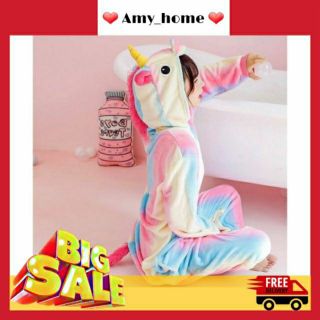 Bộ đồ thú kỳ lân hologram lông mịn ❤ FREESHIP ❤ HCM ❤ Nhận mã giảm giá tối đa 20k