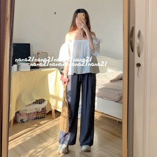 Áo trễ vai croptop
