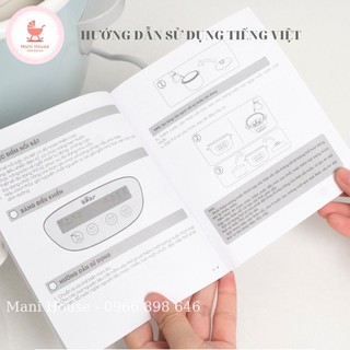 Nồi nấu cháo chậm, cách thủy và ninh hầm ăn dặm cho bé Bear 1,6L kèm lồng hấp