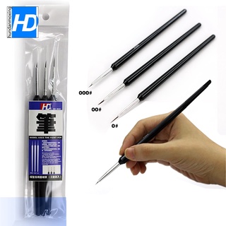 Set 3 cọ vẽ cơ bản hd-b001