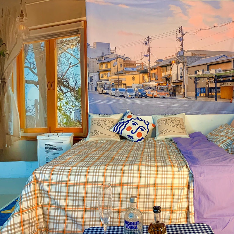 Tranh vải treo tường phòng khách / phòng ngủ phong cách Nhật Bản độc đáo