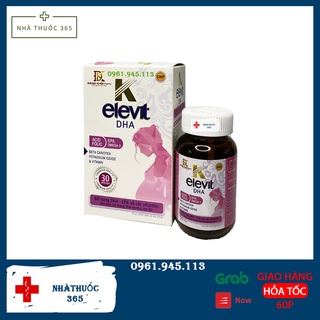 Viên bổ bà bầu K ELEVIT DHA - Bổ sung sắt, acid folic, vitamin cho mọi phụ nữ mang thai và cho con bú 30viên
