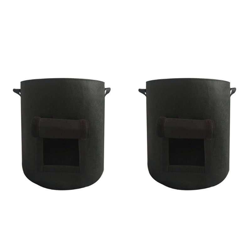 Set 2 Túi Đựng Khoai Tây Thông Minh 10 Gallon Bằng Vải Không Dệt Thoáng Khí Có Tay Cầm