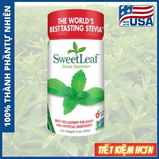 Đường ăn kiêng cỏ ngọt Sweetleaf Stevia cho người tiểu đường, ăn kiêng, keto, das, low carb |0 Calories| USA | dạng bột